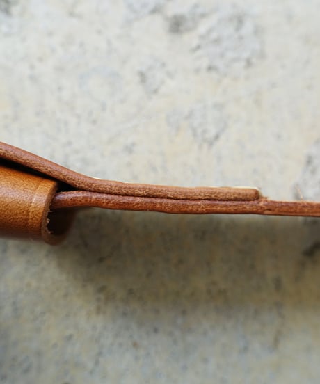 ichiAntiquités 500000 Leather Belt / A : BROWN