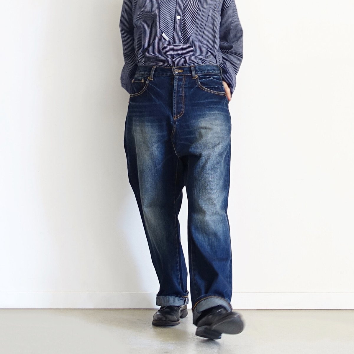 ちゃこ様【ichi】 201141 Denim Sarrouel Pants 再入荷＊レディース＊ichi-イチ- Denim Sarrouel Pants デニム