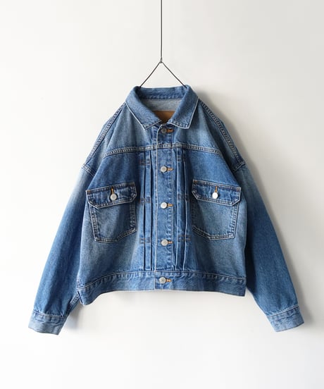 i c h i  241024 DENIM Jacket / A : VINTAGE WASH