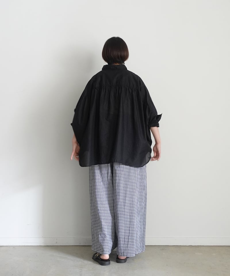i c h i 241118 Cotton Dolman Sleeve Shirt / 7 C