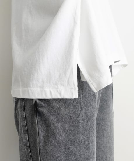 i c h i  241242  Cotton Rib Wide T-Shirt / 4 COLORS