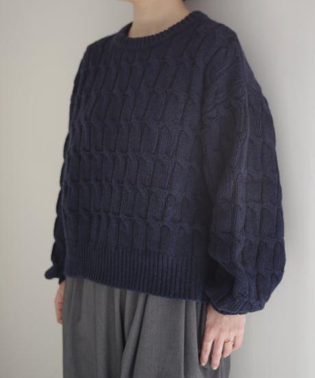 i c h i  250756 Cable Knit Pullover / 3 COLORS