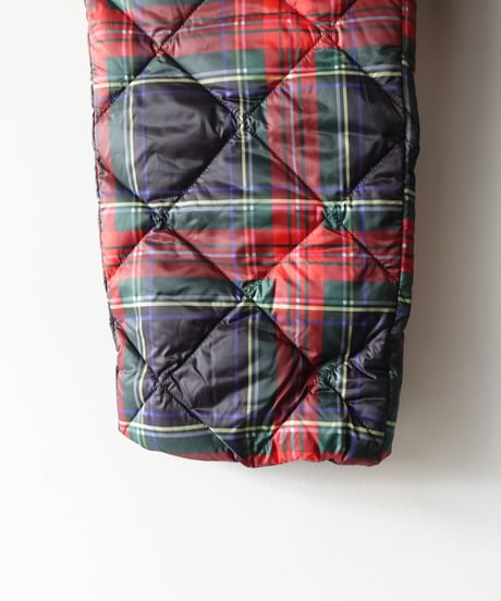 【 LIMITED COLLAB 】ichiAntiquités×TAION 1100366 Down Pants / BLACK TARTAN
