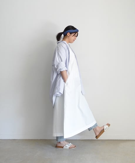 i c h i  251037 Ripstop Cotton Sleeveless Dress / 2 COLORS