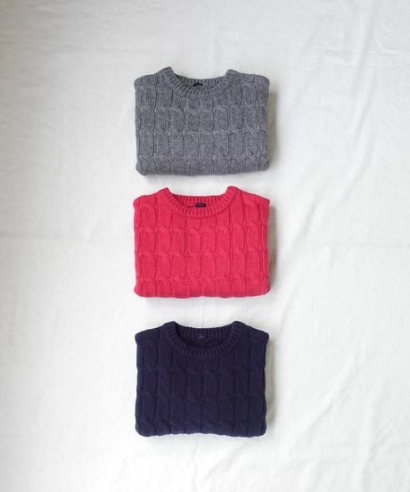 i c h i  250756 Cable Knit Pullover / 3 COLORS