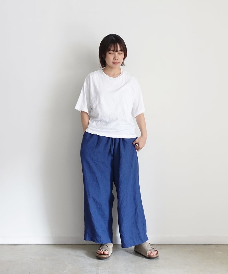 ichiAntiquités 1001117 INDIGO Linen Relax Pant