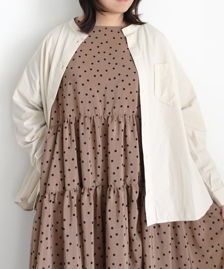 i c h i  251028  DOTS Tiered Dress / 2 COLORS
