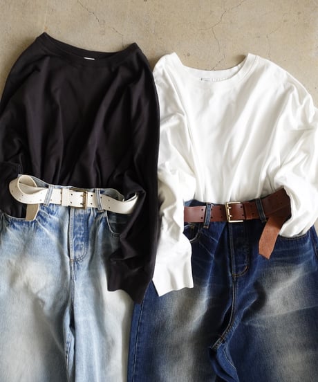i c h i  251061 Cotton Dolman Sleeve Loose Pullover / 3 COLORS