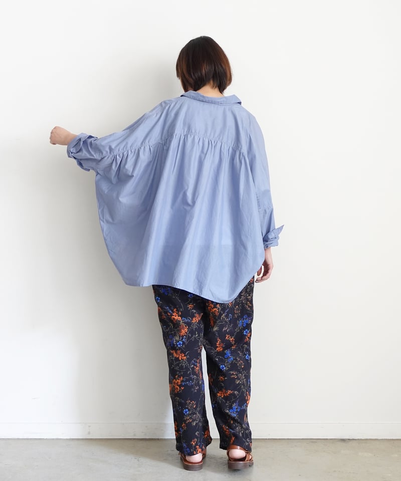 イチ ichi フラワー ノーカラー ブラウス フラワー刺繍ブラウス | シャツ・ブラウス | Noela OFFICIAL WEB