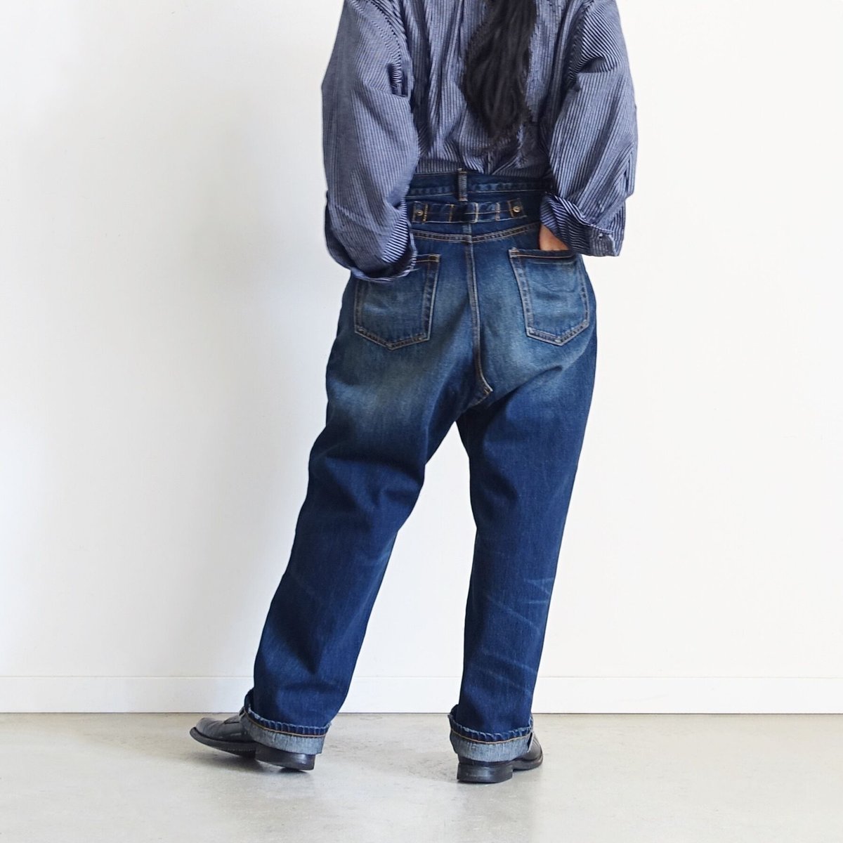 パンツ incarnation DENIM PANTS SARROUEL CARGO incarnation DENIM PANTS SARROUEL CARGO（Black Trousers Micro