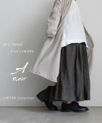 【 LIMITED COLLECTION 】Antiquités noir  801209 Linen Long Robe Cardigan / A : NATURAL