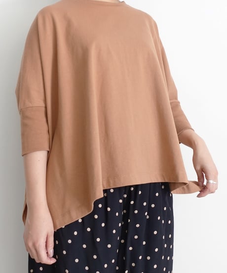 i c h i  241242  Cotton Rib Wide T-Shirt / 4 COLORS