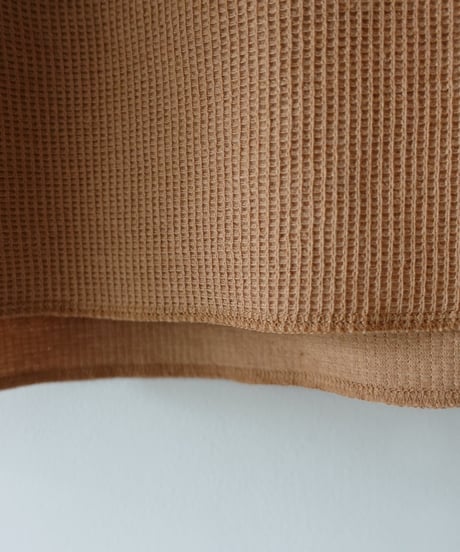 “UNDYED × Antiquités” 1000955 UNDYED Waffle Raglan Pullover / 3 COLORS
