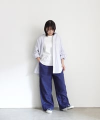 i c h i  251033  Linen Relax Pants / D : NAVY