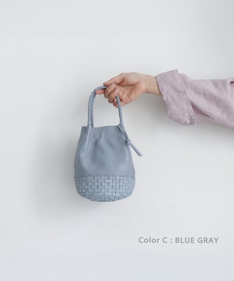 KYUCA  KY0345  Leather Small Basket / 4 COLORS ( size S )