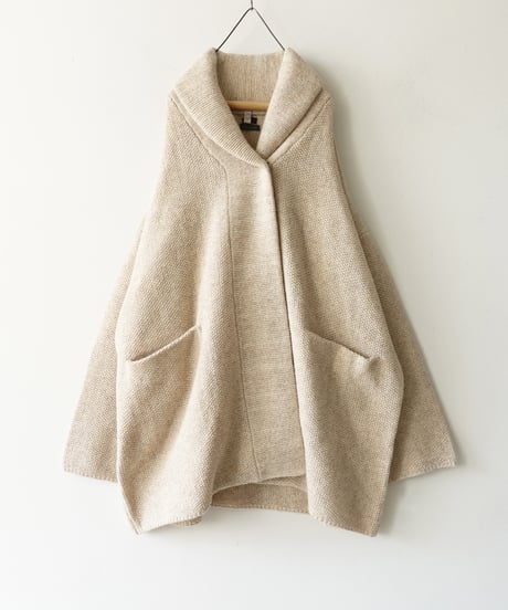 【 LIMITED COLLAB 】"i c h i × TAION" 250471 Knit Cardigan + Leopard Inner Down Vest  / 2 COLORS