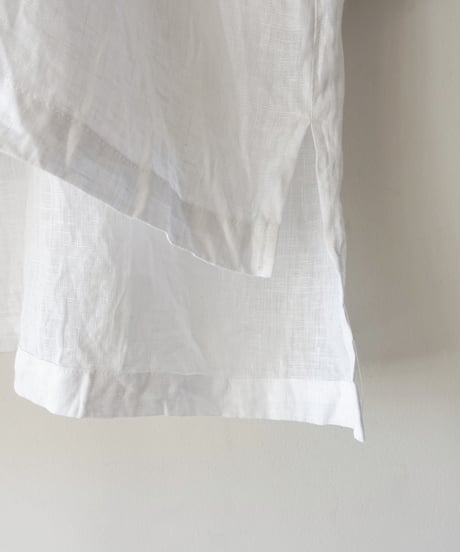 i c h i  251004 French Linen Gathered Blouse / 2 COLORS