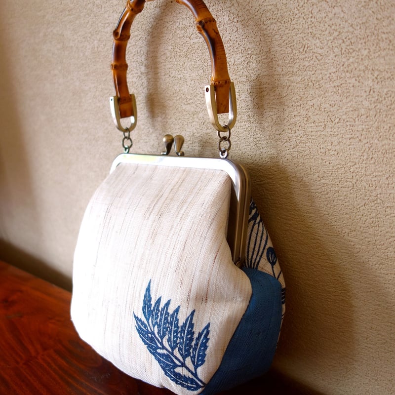 梅花藻 バッグ ・ツワブキとシダ | 紅型 工房チリントゥ オンライン