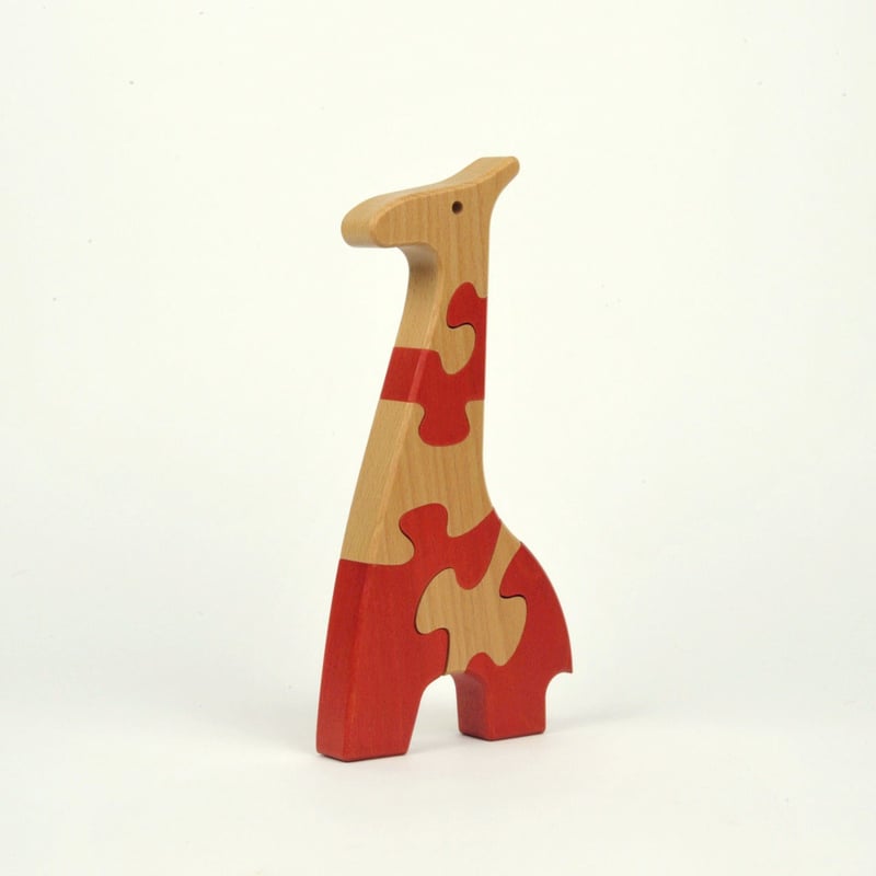 2才-大人〉VITALI 動物パズル きりん (オレンジ) | TOYS&GIFT MOMO