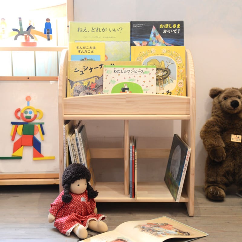 取り寄せ品※【子どもの家具/本棚】木遊舎 パイン本立て 取り寄せ品※【子どもの家具/本棚】木遊舎 パイン本立て