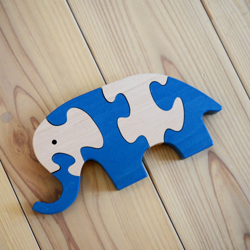 vitali ヴィターリ　クマ　動物パズル　木製 ヴィターリ 動物パズル きりん VITALI 立体パズル 1歳半〜 | 木の