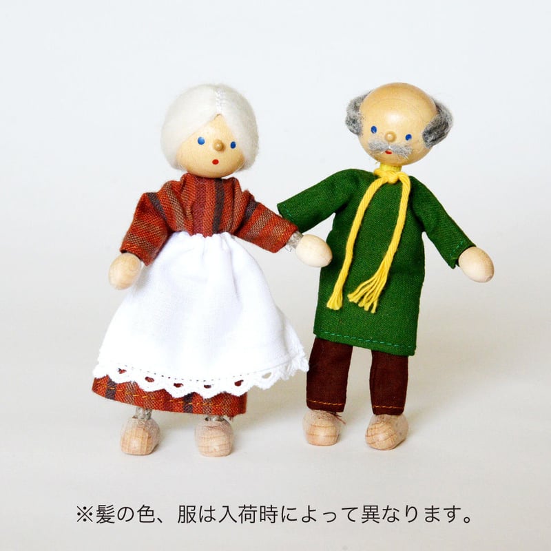 3才-〉【ドールハウス/人形】自在人形 おばあさん | TOYS&GIFT MOMO