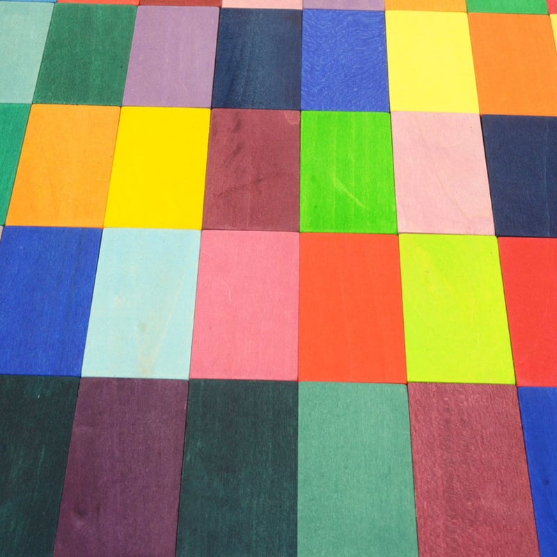 2才-〉にじドミノ (58枚) （カラーチャートブロック） | TOYS&GIFT MOMO