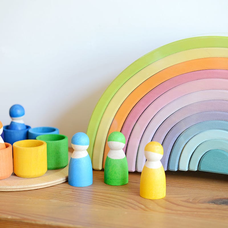 0才-7才〉虹色トンネル パステル ラージ（パステルアーチ・大