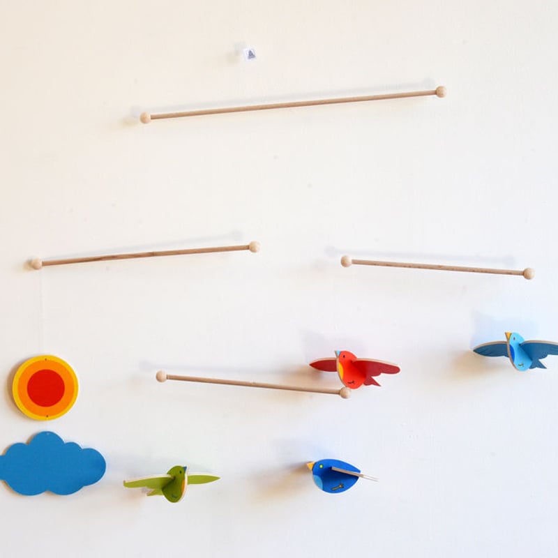 3ヶ月-〉モビール（立体）ことり | TOYS&GIFT MOMO