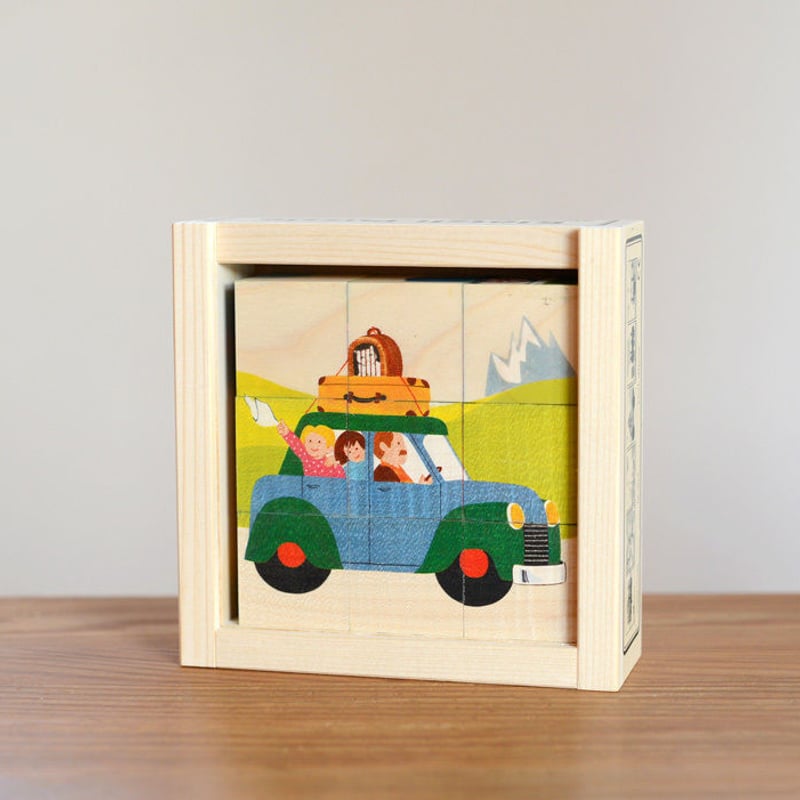 4才-5才〉六面体パズル・乗り物 (9ピース) | TOYS&GIFT MOMO