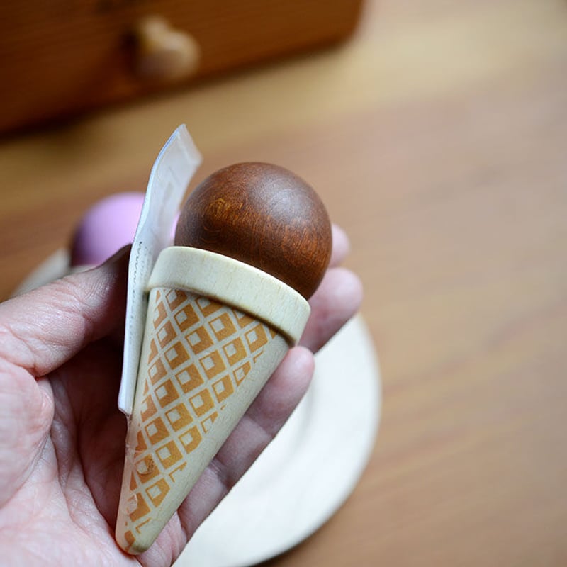 3才-〉Erzi アイスクリーム いちご/チョコ 1個 | TOYS&GIFT MOMO