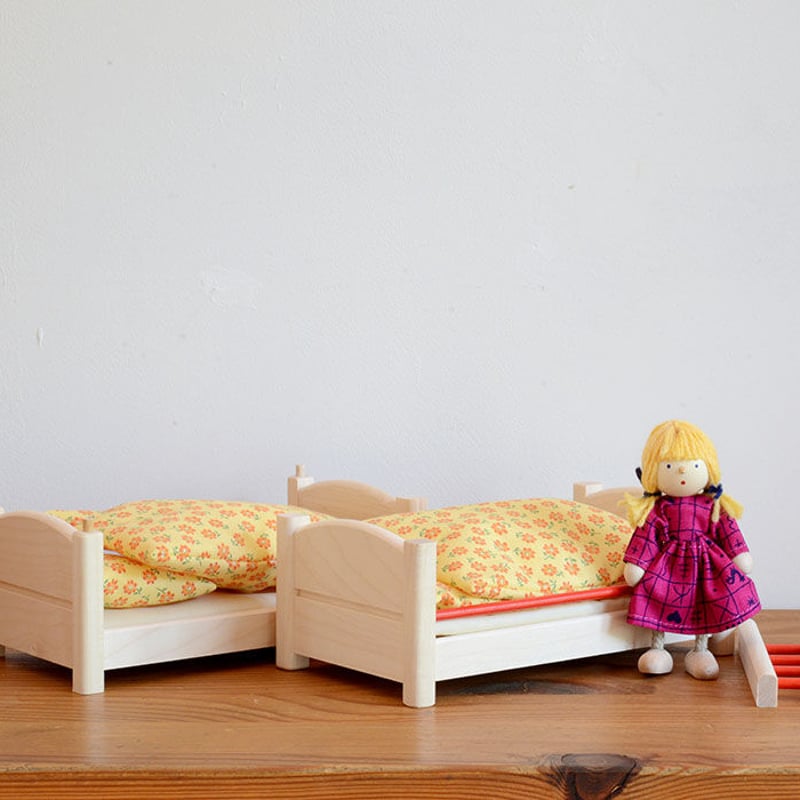 希少】フライターク社 お人形用ベッド 2点セット - 知育玩具