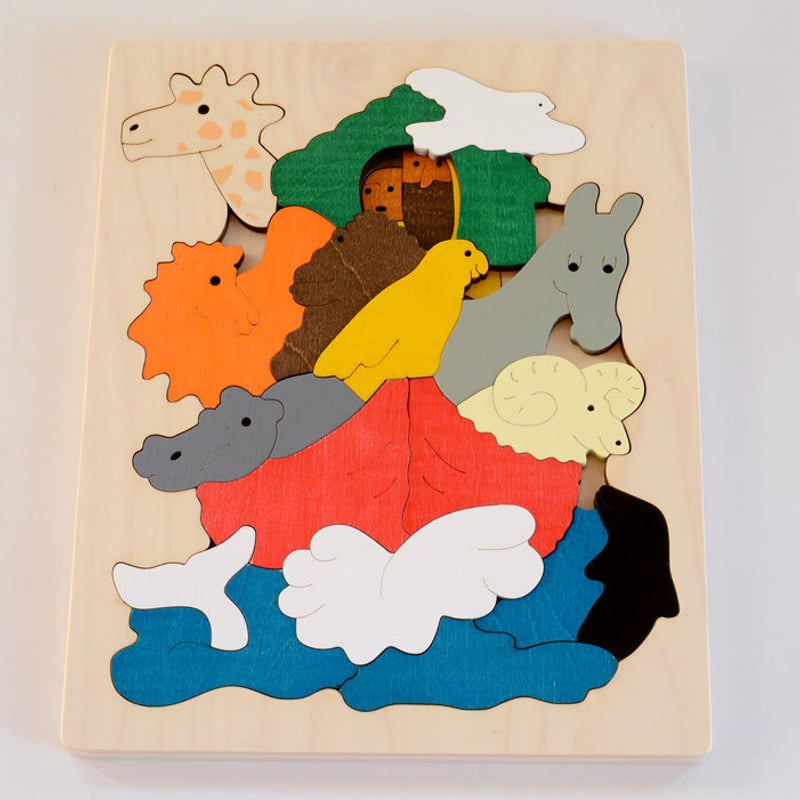 ジョージラック ノアの方舟 パズル 木 ジョージラックパズル ノアの方舟 | 木のおもちゃ専門店