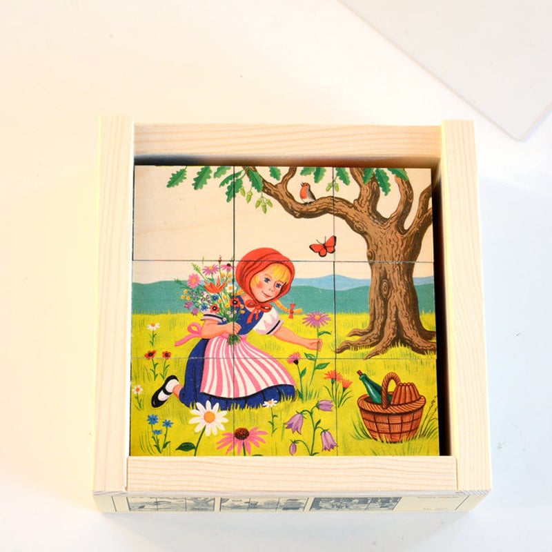 4才-大人〉六面体パズル・赤ずきん (9ピース) | TOYS&GIFT MOMO