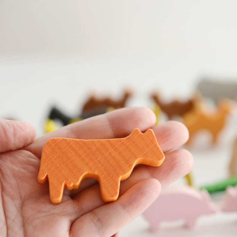 3才-〉【追加の積木】ミニ積木 デュシマ動物 (30ピース) | TOYS&GIFT MOMO