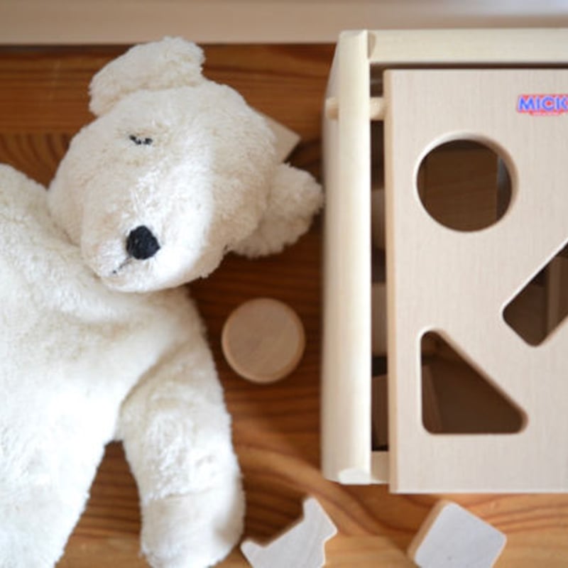 1才-〉Mポストボックス赤/白木 | TOYS&GIFT MOMO