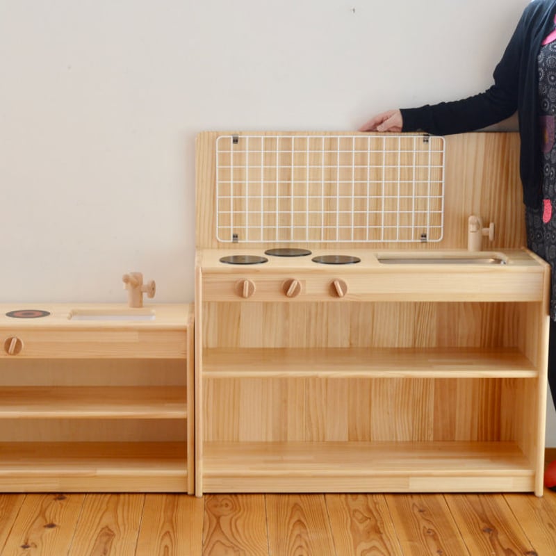 取り寄せ品※仕様変更※〈3才-〉白木流し台＜ボード付＞ (取り寄せ到着