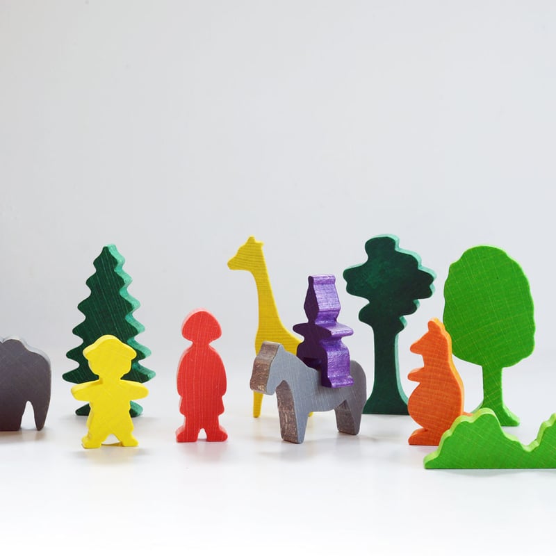 1.5才-〉【追加の積木】ZOOへ行こう ハーフ (約32ピース