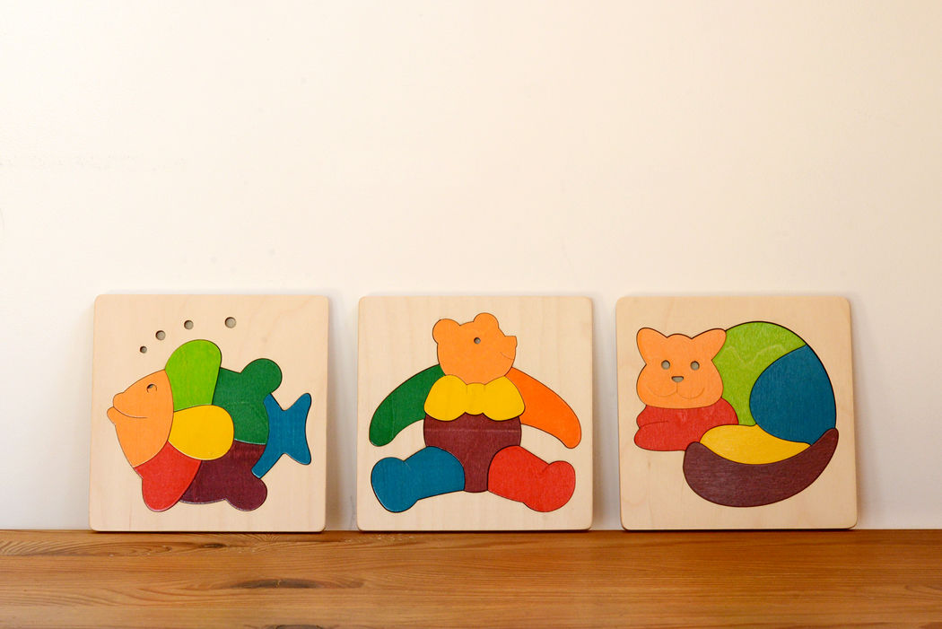 2才〉カラフルパズル ねこ (7ピース) | TOYS&GIFT MOMO