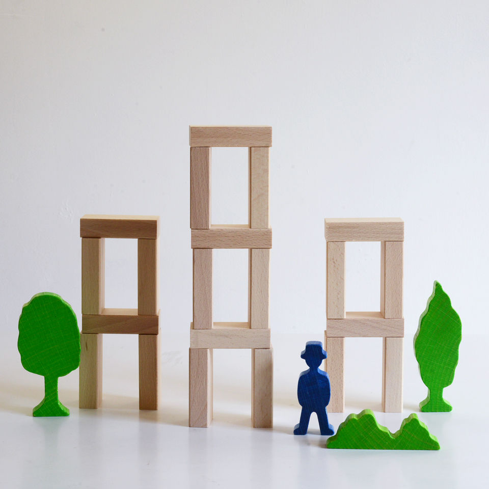 BH基本つみき 117ピース 7/5入荷予定※〈2才-〉基本つみき (117ピース/木箱入り