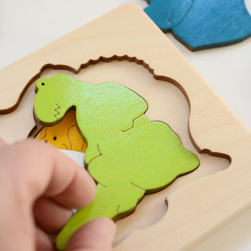 3才〉3重パズル・恐竜（6ピース） | TOYS&GIFT MOMO