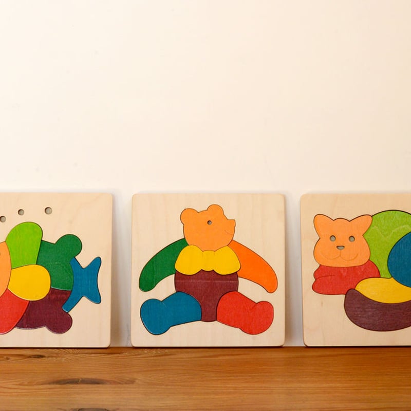 2才〉カラフルパズル くま（7ピース） | TOYS&GIFT MOMO