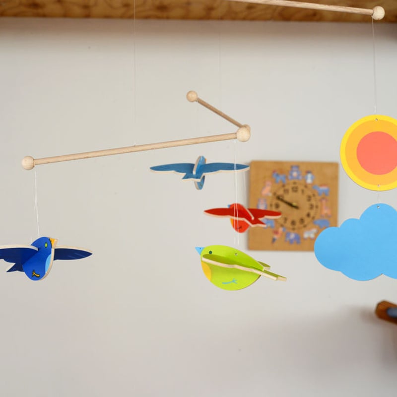 3ヶ月-〉モビール（立体）ことり | TOYS&GIFT MOMO