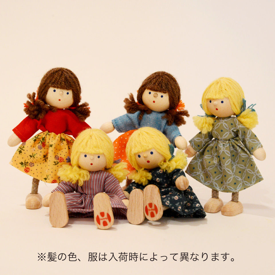 3才-〉【ドールハウス/人形】自在人形 女の子 | TOYS&GIFT MOMO