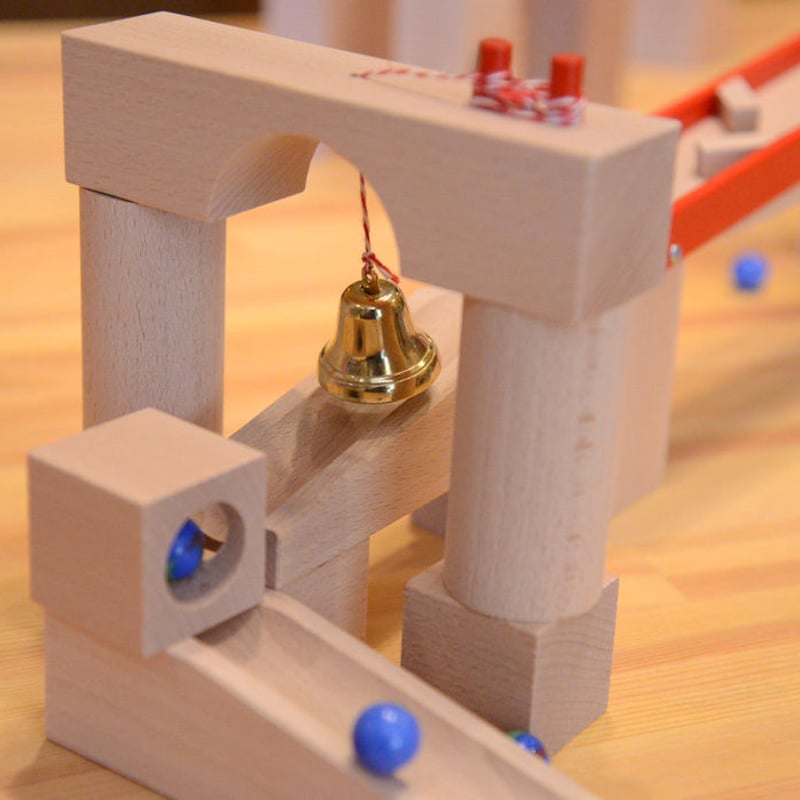 クーゲルバーン3セット●HABA ハバ●水車・ベルあり●箱無しで発送します u000250.jpg