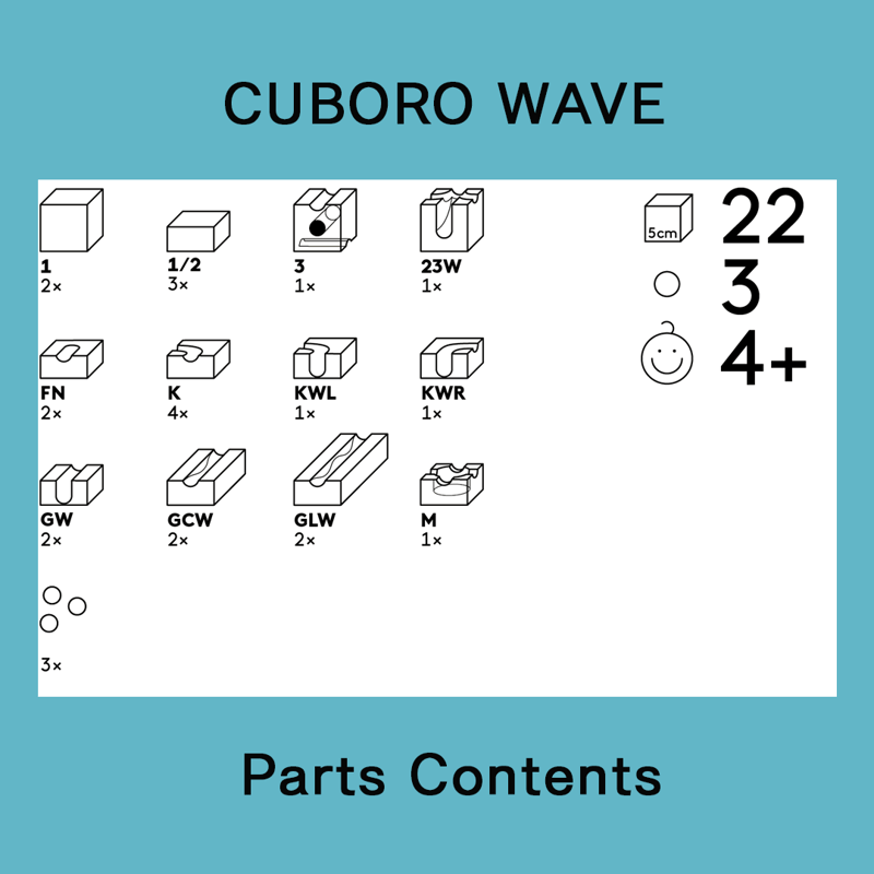キュボロ追加セット》【4才〜】CUBORO WAVE ウェイブ | TOYS&GIFTS MOMO