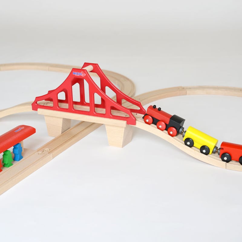 取寄せ品〈3才-〉MICKI 汽車セット つり橋 | TOYS&GIFT MOMO