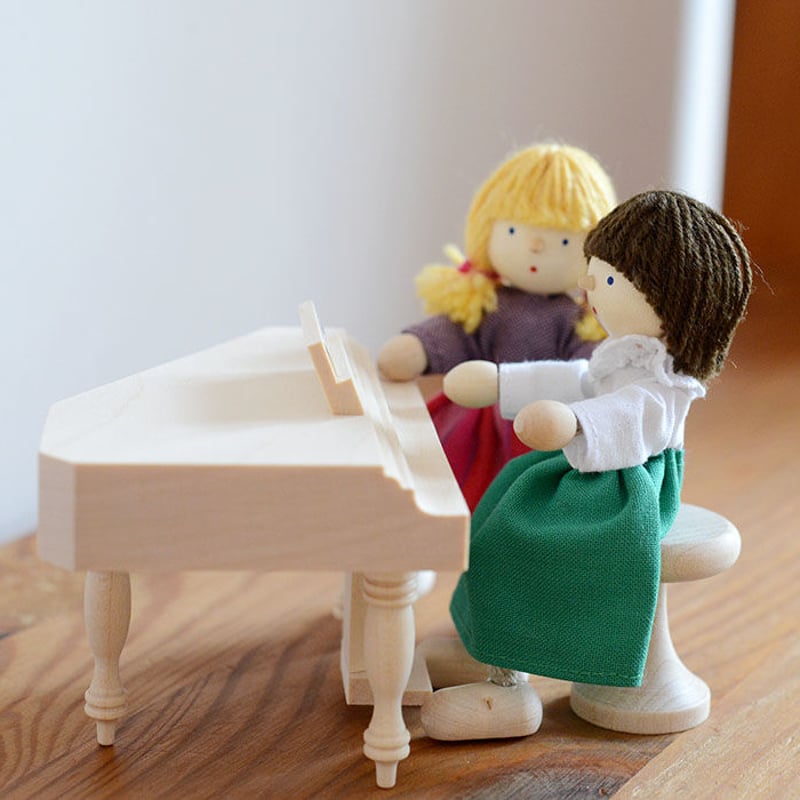 アトリエニキティキ   ドイツ　ハーン社　木彫り人形　白羊の家族　新品 アトリエニキティキ ドイツハーン社木彫り人形白羊の家族新品