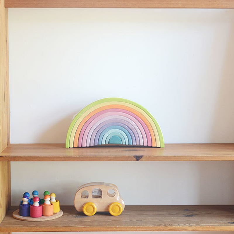 0才-7才〉虹色トンネル パステル ラージ（パステルアーチ・大