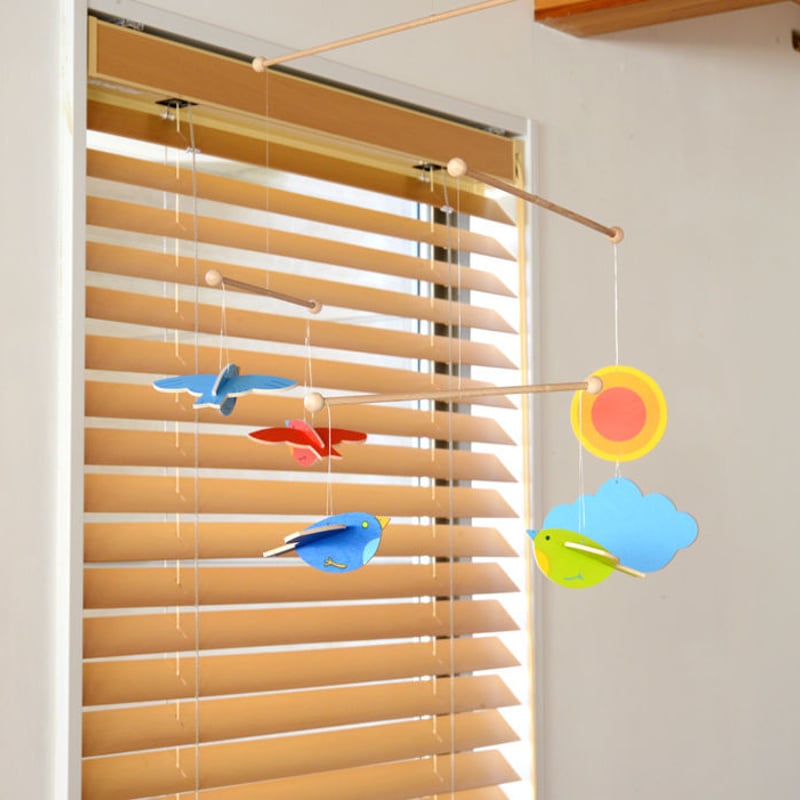 3ヶ月-〉モビール（立体）ことり | TOYS&GIFT MOMO